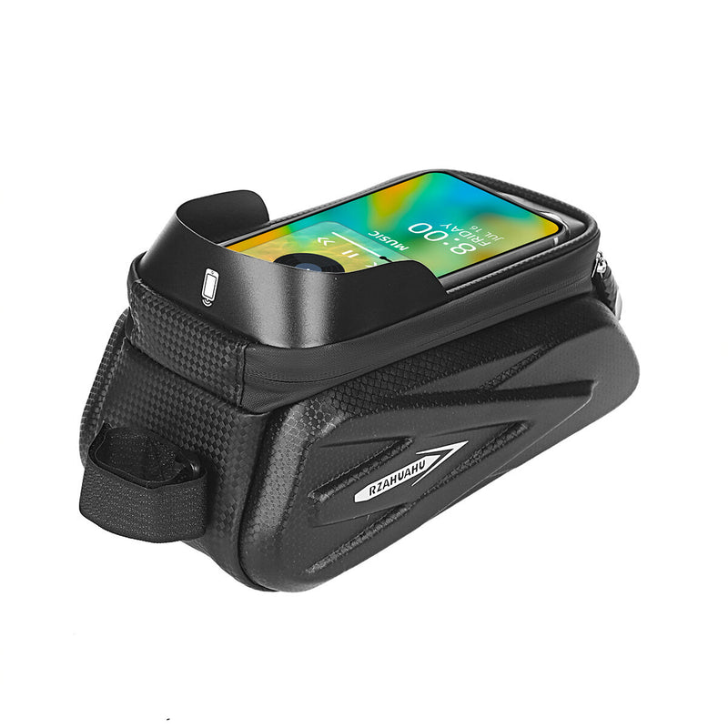 Bicycle Bag 1.5L Frame Front Tube Cycling Bike Phone Mount Bag Waterproof Phone Case Holder 7.2 Inches Touchscreen Bag Accessories