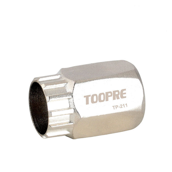 TOOPRE Bike Freewheel Remover High Carbon Steel Compatible Bicycle Spinning Cartridge Removal Tool Sleeve