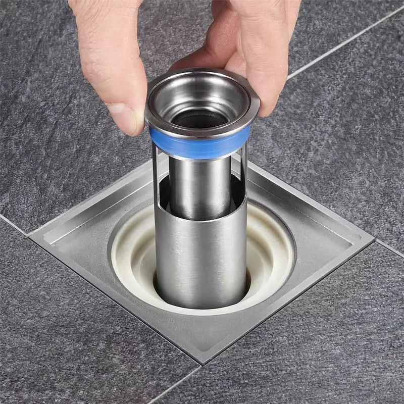 Submarine Kitchen Floor Drains Stainless Steel Hidden Sewer Core Bathroom Deodorant Waste Drain Strainer Cover Anti-odor Backflow Filter From System